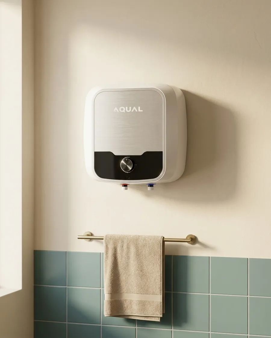 Calentador LED Cuadrado AQUAL PRO montado en pared